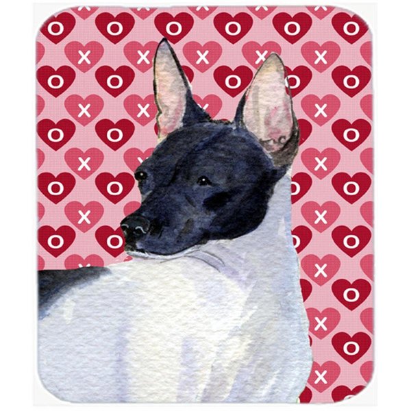 Carolines Treasures Rat Terrier Hearts Love And Valentines Day Mouse Pad- Hot Pad Or Trivet SS4480MP